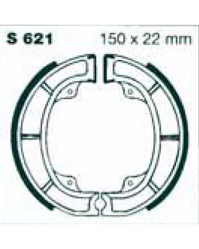 Machoires Frein Moto EBC Jeu de machoires EBC-S621