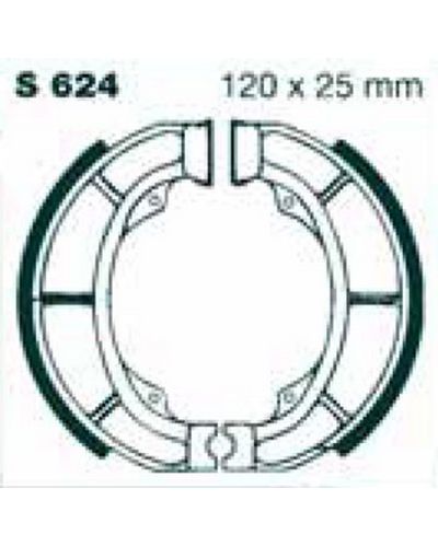 Machoires Frein Moto EBC Jeu de machoires EBC-S624