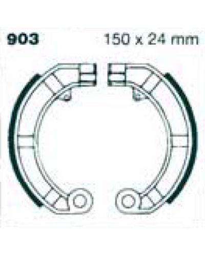 Machoires Frein Moto EBC Jeu de machoires EBC-V903