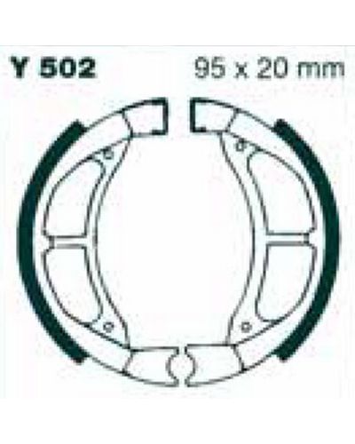 Machoires Frein Moto EBC Jeu de machoires EBC-Y502