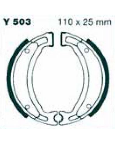 Machoires Frein Moto EBC Jeu de machoires EBC-Y503