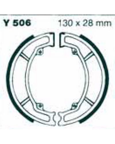 Machoires Frein Moto EBC Jeu de machoires EBC-Y504