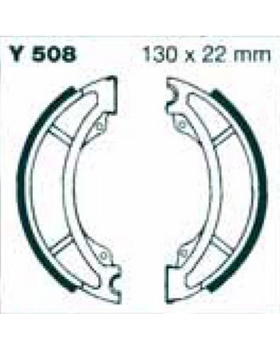 Machoires Frein Moto EBC Jeu de machoires EBC-Y508