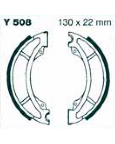 Machoires Frein Moto EBC Jeu de machoires EBC-Y508