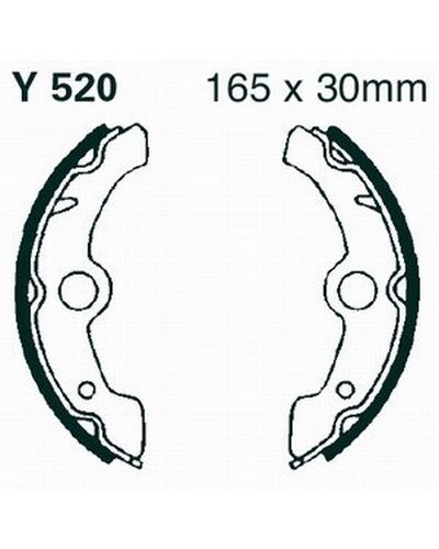 Machoires Frein Moto EBC Jeu de machoires EBC-Y520