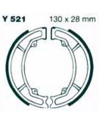 Machoires Frein Moto EBC Jeu de machoires EBC-Y521