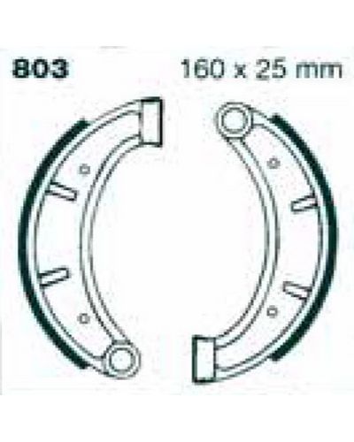 Machoires Frein Moto EBC Jeu de machoires rainurées EBC-803G