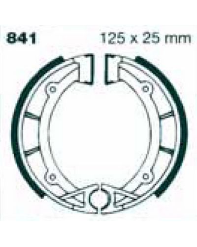 Machoires Frein Moto EBC Jeu de machoires rainurées EBC-841G