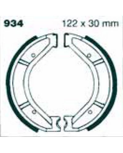 Machoires Frein Moto EBC Jeu de machoires rainurées EBC-934G
