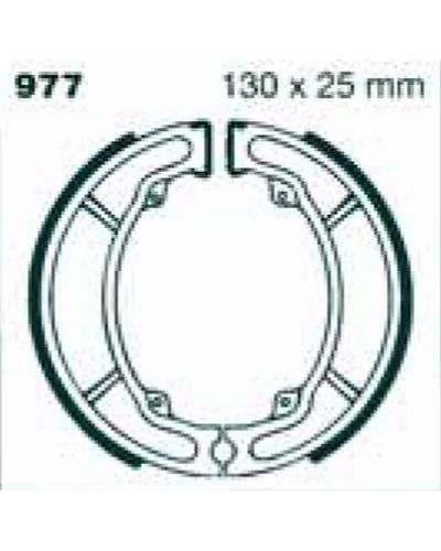 Machoires Frein Moto EBC Jeu de machoires rainurées EBC-977G Machoires Frein Moto EBC Jeu de machoires rainurées EBC-977G