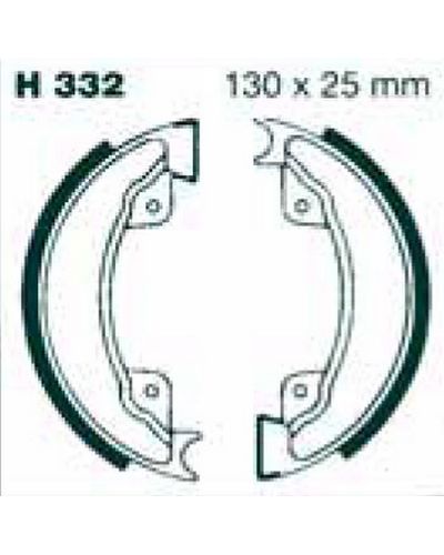 Machoires Frein Moto EBC Jeu de machoires rainurées EBC-H332G