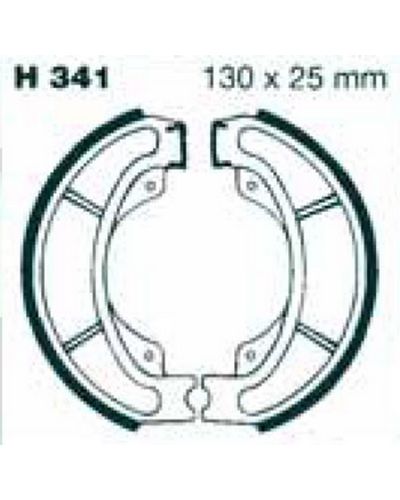Machoires Frein Moto EBC Jeu de machoires rainurées EBC-H341G