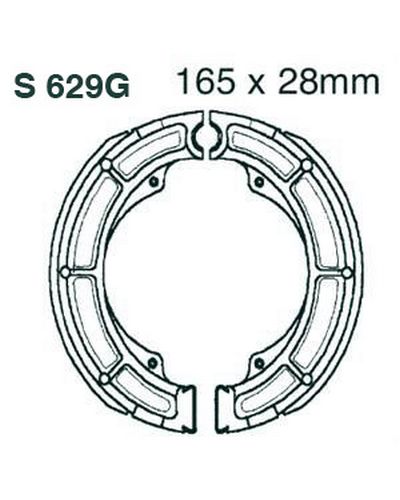 Machoires Frein Moto EBC Jeu de machoires rainurées EBC-S629G