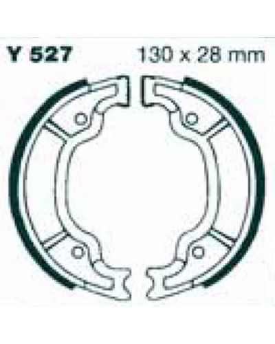 Machoires Frein Moto EBC Jeu de machoires rainurées EBC-Y527G