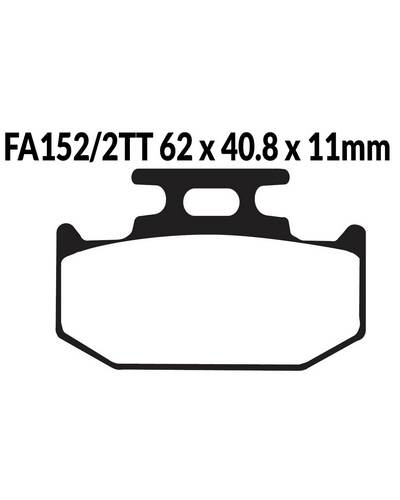 Plaquettes Freins EBC Jeu de plaquettes EBC-FA152/2TT
