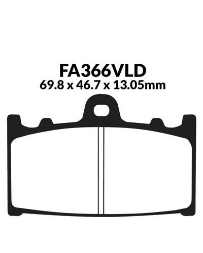 Plaquettes Freins EBC Jeu de plaquettes EBC-FA366VLD