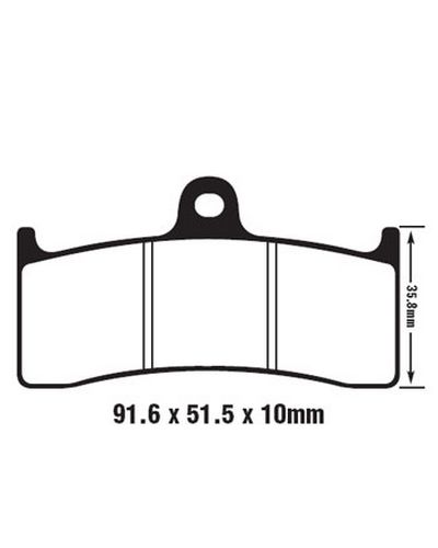 Plaquettes Freins EBC Plaquette EBC-EPFA249HH