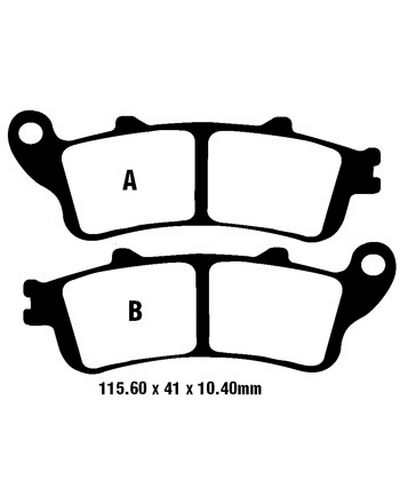 Plaquettes Freins EBC Plaquette EBC-EPFA261/2HH