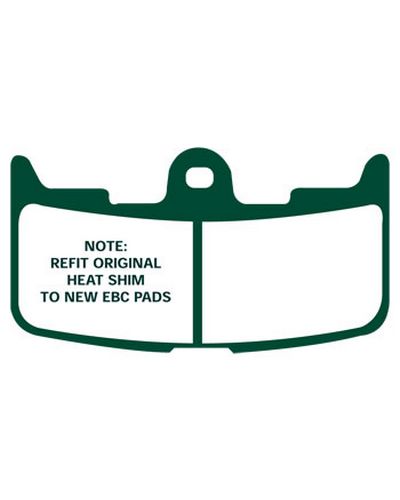 Plaquettes Freins EBC Plaquette EBC-EPFA345HH