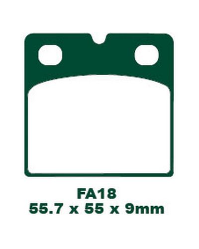 Plaquettes Freins EBC Plaquette EBC-FA018HH