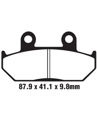 Plaquettes Freins EBC Plaquette EBC-FA124/2