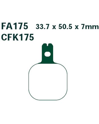 Plaquettes Freins EBC Plaquette EBC-FA175