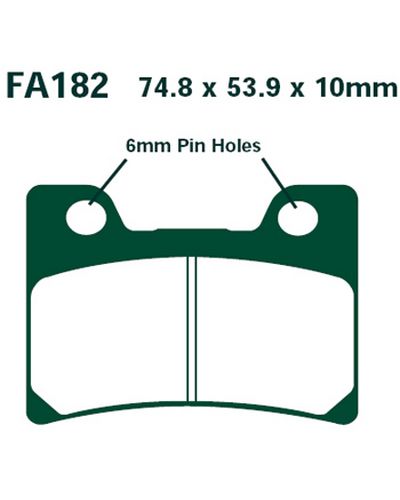 Plaquettes Freins EBC Plaquette EBC-FA182