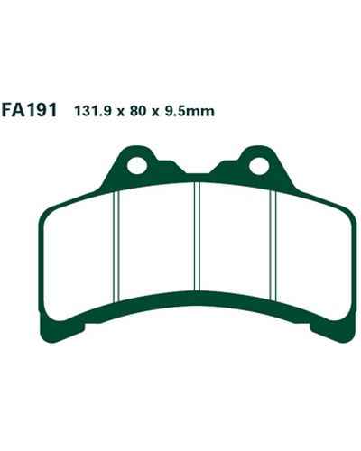 Plaquettes Freins EBC Plaquette EBC-FA191