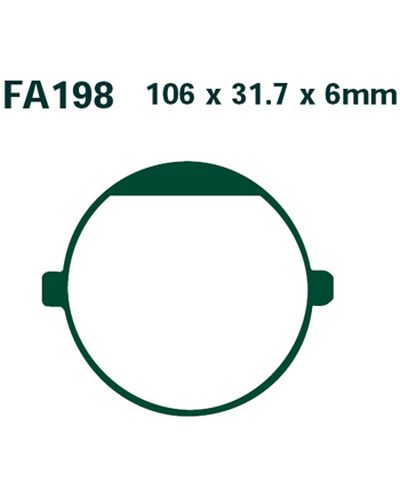Plaquettes Freins EBC Plaquette EBC-FA198