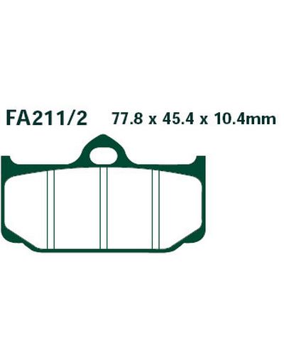 Plaquettes Freins EBC Plaquette EBC-FA211/2