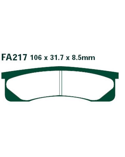 Plaquettes Freins EBC Plaquette EBC-FA217