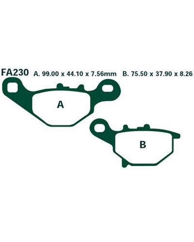 Plaquettes Freins EBC Plaquette EBC-FA230R