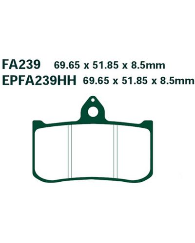 Plaquettes Freins EBC Plaquette EBC-FA239