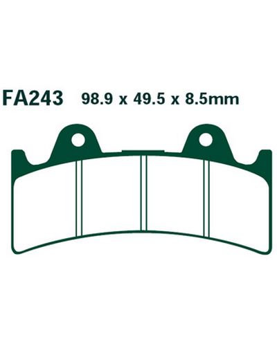 Plaquettes Freins EBC Plaquette EBC-FA243