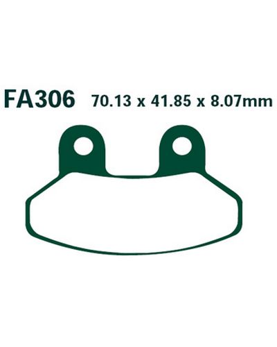 Plaquettes Freins EBC Plaquette EBC-FA306