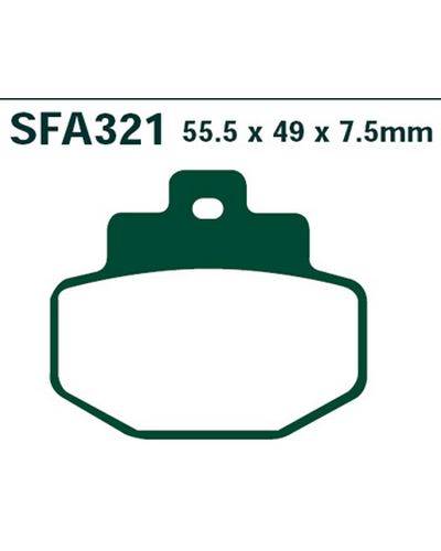 Plaquettes Freins EBC Plaquette EBC-FA321 Plaquettes Freins EBC Plaquette EBC-FA321