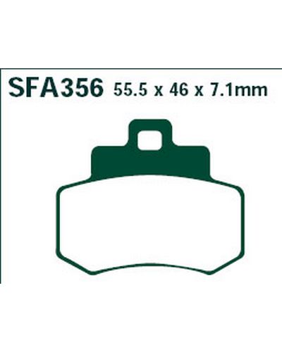 Plaquettes Freins EBC Plaquette EBC-FA356