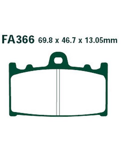 Plaquettes Freins EBC Plaquette EBC-FA366TT