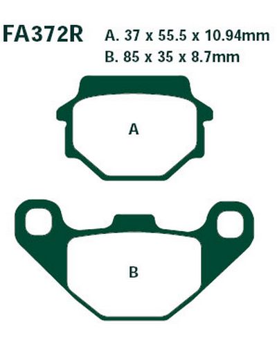 Plaquettes Freins EBC Plaquette EBC-FA372R