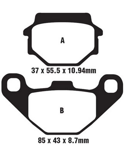 Plaquettes Freins EBC Plaquette EBC-FA372TT