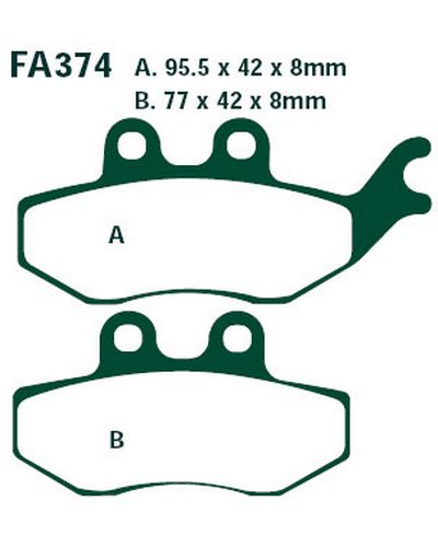 Plaquettes Freins EBC Plaquette EBC-FA374