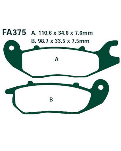 Plaquettes Freins EBC Plaquette EBC-FA375