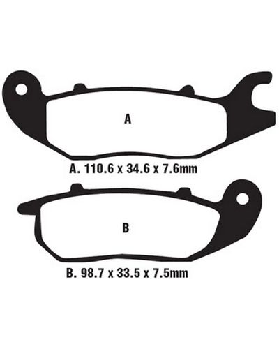 Plaquettes Freins EBC Plaquette EBC-FA375HH