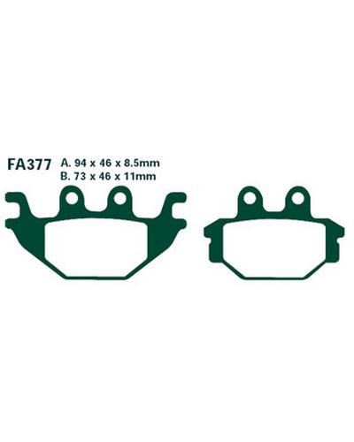 Plaquettes Freins EBC Plaquette EBC-FA377