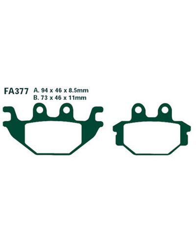 Plaquettes Freins EBC Plaquette EBC-FA377