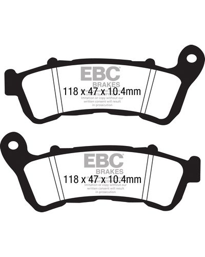 Plaquettes Freins EBC Plaquette EBC-FA388/2HH