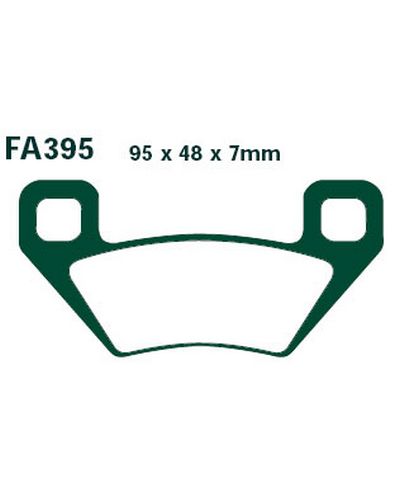 Plaquettes Freins EBC Plaquette EBC-FA395R