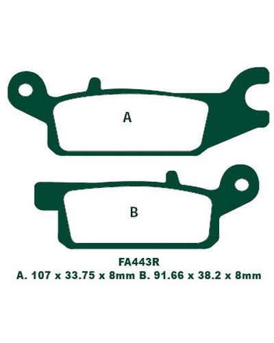 Plaquettes Freins EBC Plaquette EBC-FA443R