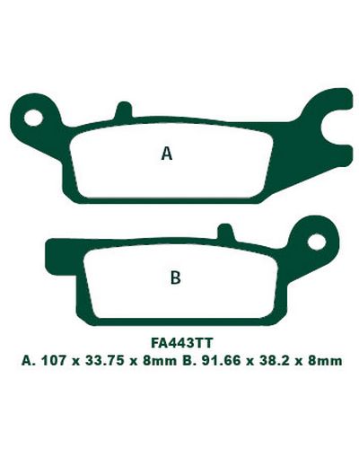 Plaquettes Freins EBC Plaquette EBC-FA443TT