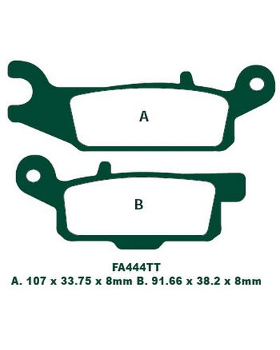 Plaquettes Freins EBC Plaquette EBC-FA444TT